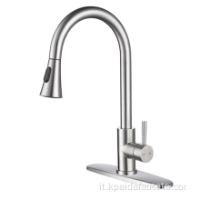 2022 Nuovo spazzole di arrivo Nichel tira verso il basso il rubinetto del rubinetto del rubinetto cucina tappa del rubinetto cucina